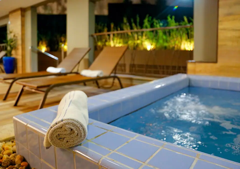 Ofurô do spa do Enjoy Olímpia Park Resort