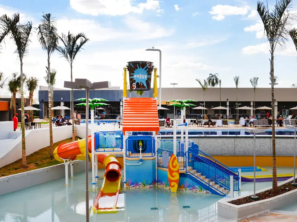 Brinquedo aquático do Enjoy Solar das Águas Park Resort